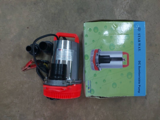 ปั๊มน้ำ ปั๊มดูดน้ำ ไดไว่ ปั๊มจุ่ม ปั๊มแช่ ไฟฟ้าDc 12v. แบตเตอรี่ กำลัง300วัตต์
