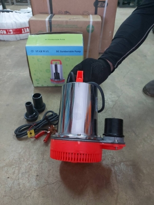 ปั๊มน้ำ ปั๊มดูดน้ำ ไดไว่ ปั๊มจุ่ม ปั๊มแช่ ไฟฟ้าDc 12v. แบตเตอรี่ กำลัง300วัตต์