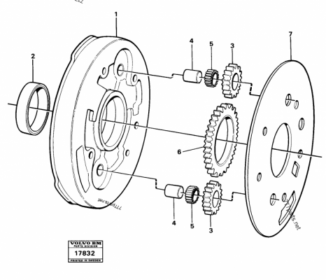 Spare part VOE 4871011 Gear (Volvo)