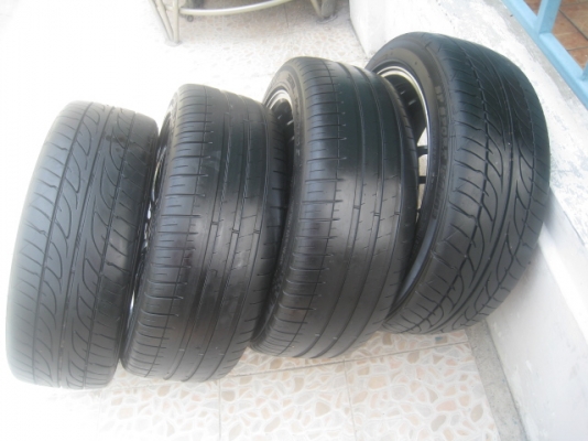 ขายล้อแม็ก Rays re30 17"x7" et42 4รู 100/114.3+ยาง (081-3747940)