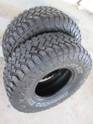 ขายยาง 33/12.5/15 HANKOOK MT มี 2 เส้น