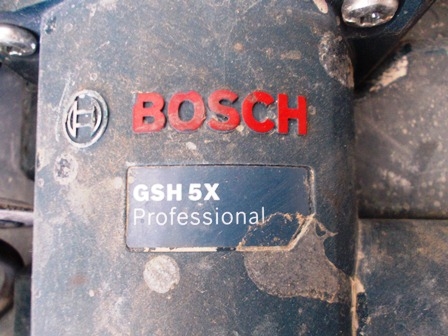 เครื่องสกัดคอนกรีต,สว่านเจาะทำลายบ๊อช รุ่น GSH 5X BOSCH Demolition Hammers