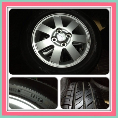 ขายแม็กเดิม Mitsubishi Mirage ขอบ 14 พร้อมยาง ปี 12 ราคา 4,900 บาท