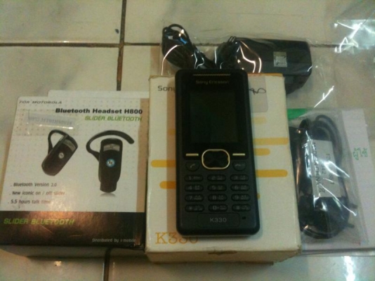 ขายโทรศัพท์ Sony Ericsson K330 ใหม่ 100 \% แถมบูลทูธ MOTO H-800 ส่งฟรี เคลมฟรี