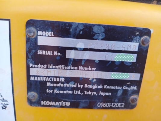 KOMATSU PC200-8MO ไมล์5000 ชม.