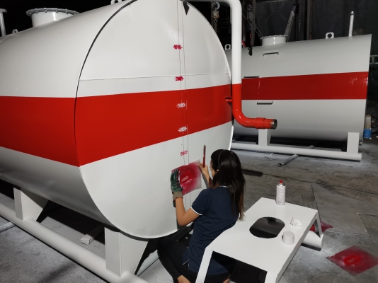 ขายถังน้ำมัน7000ลิตรเหล็กหนา4ม.ราคา35000บาทถังใหม่ผลิตเอง ขออนุญาตง่ายไม่ยุ่งอยาก