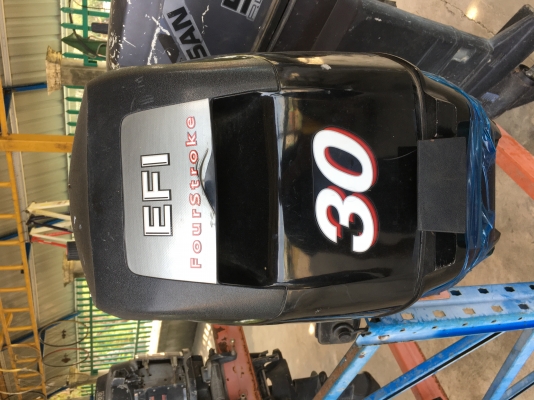 ขายเครื่องท่อนบน MERCURY 30 EFI สตาร์จไฟฟ้า ไม่มีกล่อง ไม่มีท่อนหาง สภาพสวย สินค้าตามรูป