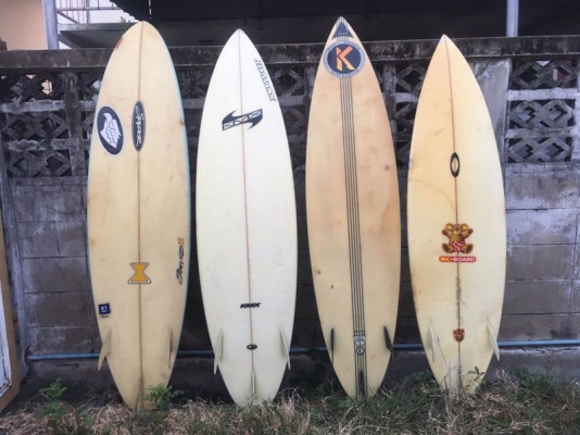 ขายกระดานโต้คลื่น Surfboards วินเทจ มา 4ตัว ขายกระดานโต้คลื่น Surfboards วินเทจ มา 4ตัว