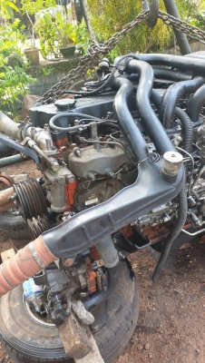 เครื่อง ISUZU 6HE1 เทอร์โบอินเตอร์ พร้อมหม้อน้ำอินเตอร์คูลเลอร์ พร้อมใบอินวอยแบบ32นำเข้าถูกต้อง