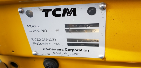 ขายรถยกโฟล์คลิฟท์ TCM ขนาด 3 ตัน เสาสูง 4.35 เมตร เสาเข้าตู้ ติดตั้งอุปกรณ์พิเศษไซด์ชิฟ (รถญี่ปุ่น ) ขายรถยกโฟล์คลิฟท์ TCM ขนาด 3 ตัน เสาสูง 4.35 เมตร เสาเข้าตู้ ติดตั้งอุปกรณ์พิเศษไซด์ชิฟ (รถญี่ปุ่น )