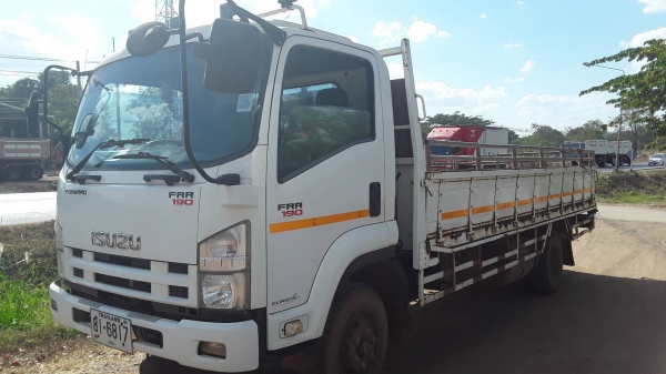 Isuzu FRR190 ห้างแท้ปี56 กะบะยาว 5.60ม สีเดิมบาง เล่มสวย
