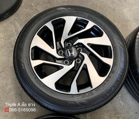 ล้อแม็ก Honda Civic FC ขอบ 16 สีดำหน้าเงา พร้อมยาง 215-55-16 Dunlop ปี 16 ล้อแม็ก Honda Civic FC ขอบ 16 สีดำหน้าเงา พร้อมยาง 215-55-16 Dunlop ปี 16