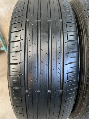 ล้อแม็ก Honda Civic FC ขอบ 16 สีดำหน้าเงา พร้อมยาง 215-55-16 Dunlop ปี 16