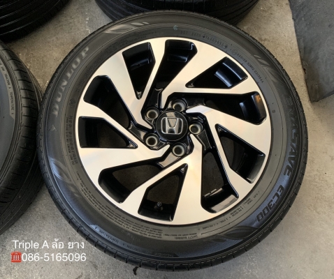 ล้อแม็ก Honda Civic FC ขอบ 16 สีดำหน้าเงา พร้อมยาง 215-55-16 Dunlop ปี 16 ล้อแม็ก Honda Civic FC ขอบ 16 สีดำหน้าเงา พร้อมยาง 215-55-16 Dunlop ปี 16
