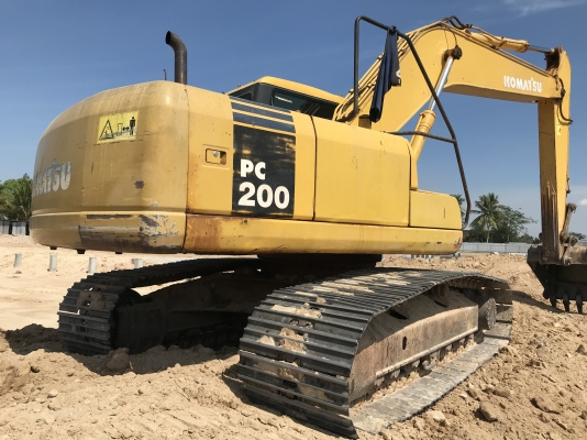 Komatsu pc200-7 เล่มทะเบียน เครื่องดี ปั้มแรง โซ่หนา