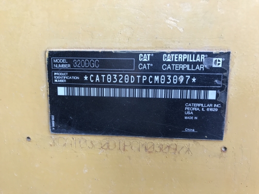 Cat320DGC เร็วแรง เอวแน่น เอกสารอินวอย