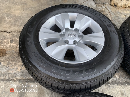ล้อแม็กป้ายแดง Toyota Revo ขอบ 17 พร้อมยางป้ายแดง 265-65-17 Bridgestone ปี 19 สวยกริ๊บๆ ล้อแม็กป้ายแดง Toyota Revo ขอบ 17 พร้อมยางป้ายแดง 265-65-17 Bridgestone ปี 19 สวยกริ๊บๆ