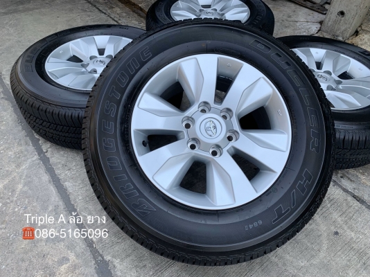 ล้อแม็กป้ายแดง Toyota Revo ขอบ 17 พร้อมยางป้ายแดง 265-65-17 Bridgestone ปี 19 สวยกริ๊บๆ ล้อแม็กป้ายแดง Toyota Revo ขอบ 17 พร้อมยางป้ายแดง 265-65-17 Bridgestone ปี 19 สวยกริ๊บๆ