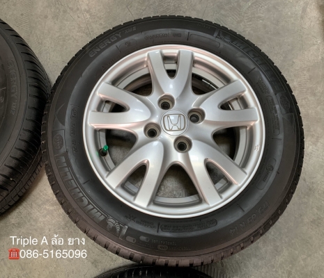 ล้อแม็ก Honda Brio ขอบ 14 พร้อมยาง 175-65-14 Michelin ปี 17 ล้อแม็ก Honda Brio ขอบ 14 พร้อมยาง 175-65-14 Michelin ปี 17