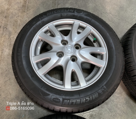 ล้อแม็ก Honda Brio ขอบ 14 พร้อมยาง 175-65-14 Michelin ปี 17 ล้อแม็ก Honda Brio ขอบ 14 พร้อมยาง 175-65-14 Michelin ปี 17