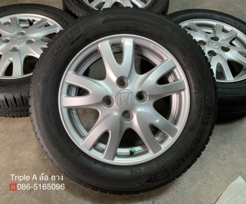 ล้อแม็ก Honda Brio ขอบ 14 พร้อมยาง 175-65-14 Michelin ปี 17 ล้อแม็ก Honda Brio ขอบ 14 พร้อมยาง 175-65-14 Michelin ปี 17