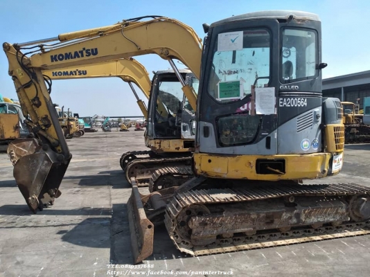 !!Shock SALE !!ลดกระหน่ำ*รถขุด KOMATSU PC78US-6NO คอนโทรลน้ำมัน ,ปั๊มนิ้ว ,แทรคเหล็ก,ใบมีดดัน , มีตู้ /มีเก๋ง ,มีลายหัวเจาะ