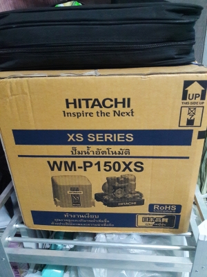 ปั้มน้ำสี่เหลี่ยม hitachi 150w. ใหม่