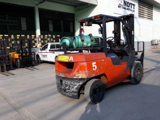 Toyota 02-7FGA50 ฟอร์คลิฟท์ 5 ตัน แก็ส งา 2.4เมตร โทร. 080-6565422 (หนิง)