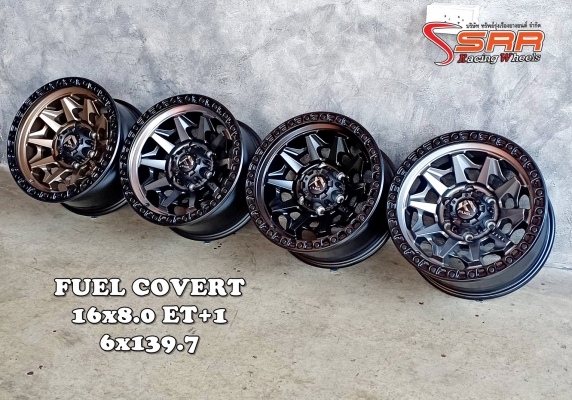 FUEL COVERT ขอบ16 ET+1 6x139.7 มีด้วยกัน 4สี FUEL COVERT ขอบ16 ET+1 6x139.7 มีด้วยกัน 4สี