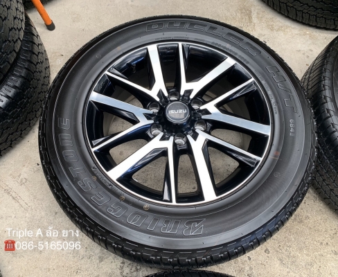 แม็กป้ายแดง ISUZU D-max Hi-lander STEALTH รุ่นพิเศษ ขอบ 18 พร้อมยาง 255-60-18 Bridgestone ปี 16 สวยๆ แม็กป้ายแดง ISUZU D-max Hi-lander STEALTH รุ่นพิเศษ ขอบ 18 พร้อมยาง 255-60-18 Bridgestone ปี 16 สวยๆ