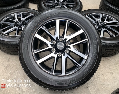 แม็กป้ายแดง ISUZU D-max Hi-lander STEALTH รุ่นพิเศษ ขอบ 18 พร้อมยาง 255-60-18 Bridgestone ปี 16 สวยๆ แม็กป้ายแดง ISUZU D-max Hi-lander STEALTH รุ่นพิเศษ ขอบ 18 พร้อมยาง 255-60-18 Bridgestone ปี 16 สวยๆ