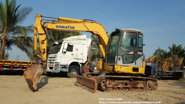 Shock SALE !!ลดกระหน่ำ*รถขุด KOMATSU PC78US-6NO คอนโทรลน้ำมัน ,ปั๊มนิ้ว ,แทรคเหล็ก ,ใบมีดดัน ,มีเก๋ง ,มีลายหัวเจาะ