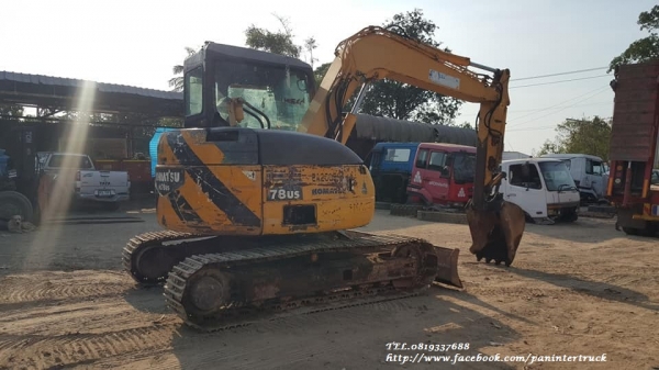 Shock SALE !!ลดกระหน่ำ*รถขุด KOMATSU PC78US-6NO คอนโทรลน้ำมัน ,ปั๊มนิ้ว ,แทรคเหล็ก ,ใบมีดดัน ,มีเก๋ง ,มีลายหัวเจาะ