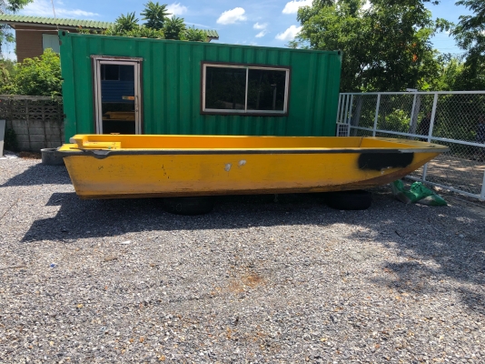 ขาย เรือไฟเบอร์ท้องแบน 6.40x2.20 เมตร ราคา35,000