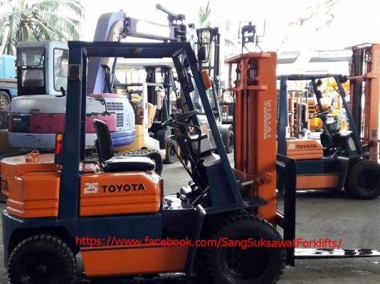 TOYOTA ขายรถยก 2.5 ตัน รถนอกนำเข้าเองจากญี่ปุ่น MADE IN JAPAN