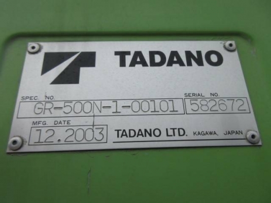 TADANO GR500N-1 ขาไขว้ รถนำเข้าตรงจากญี่ปุ่น