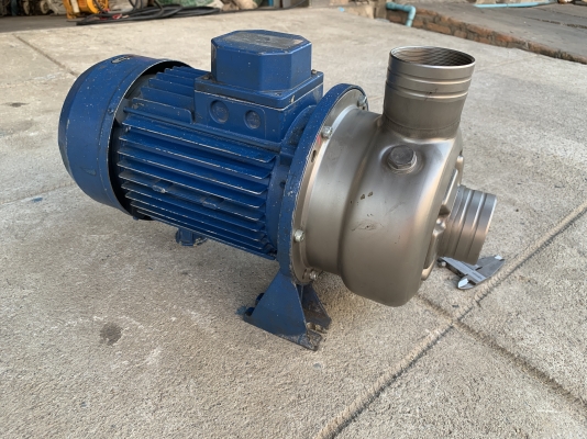 ขายปั๊มน้ำหอยโข่งหัวสแตนเลส Ebara 3HP. 380V made in Italy รุ่นใบเปิดเน้นปริมาณน้ำ สภาพสวย หมุนนิ่ม พร้อมใช้งาน