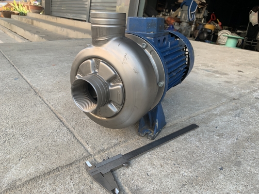 ขายปั๊มน้ำหอยโข่งหัวสแตนเลส Ebara 3HP. 380V made in Italy รุ่นใบเปิดเน้นปริมาณน้ำ สภาพสวย หมุนนิ่ม พร้อมใช้งาน