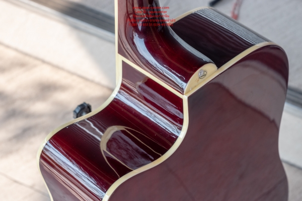 กีต้าร์โปร่งคาราบาว รุ่น GW308C-N-1 คอเว้า สีไม้ ตระกูลเวลคัมทูไทยแลนด์ มือสอง สภาพใหม่