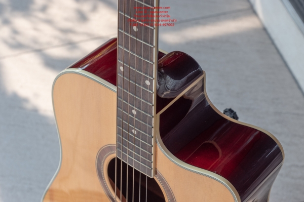 กีต้าร์โปร่งคาราบาว รุ่น GW308C-N-1 คอเว้า สีไม้ ตระกูลเวลคัมทูไทยแลนด์ มือสอง สภาพใหม่