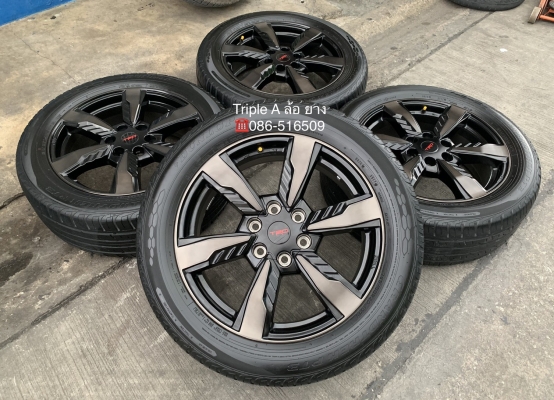 ล้อแม็ก Toyota Fortuner TRD ขอบ 20 พร้อมยางป้ายแดง 265-50-20 Dunlop ปลายปี 19