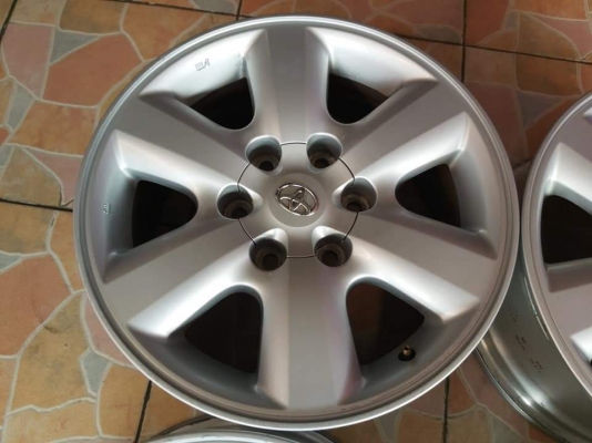 ล้อแม็กเปล่า Toyota Fortuner ขอบ 17*7.5,ET30,6h139.7 สภาพสวย เดิมๆ ขายถูกๆ ทั้งชุด 4800.-NET *** ใส่ฟรี รับเทิร์น รับบัตรเครดิตทุกธนาคาร(ไม่ชาร์จ) ส่งได้ทั่วไทย