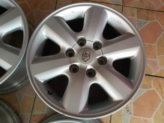 ล้อแม็กเปล่า Toyota Fortuner ขอบ 17*7.5,ET30,6h139.7 สภาพสวย เดิมๆ ขายถูกๆ ทั้งชุด 4800.-NET *** ใส่ฟรี รับเทิร์น รับบัตรเครดิตทุกธนาคาร(ไม่ชาร์จ) ส่งได้ทั่วไทย
