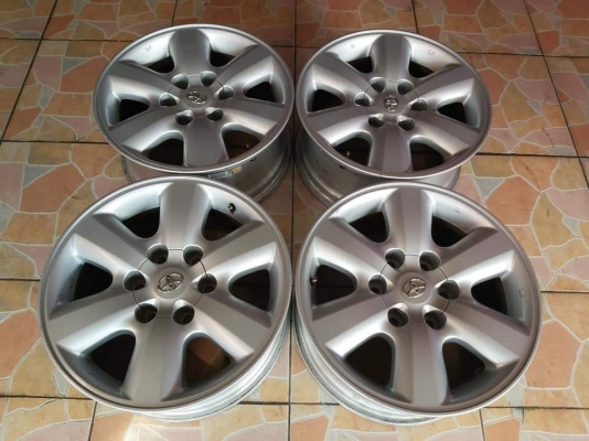 ล้อแม็กเปล่า Toyota Fortuner ขอบ 17*7.5,ET30,6h139.7 สภาพสวย เดิมๆ ขายถูกๆ ทั้งชุด 4800.-NET *** ใส่ฟรี รับเทิร์น รับบัตรเครดิตทุกธนาคาร(ไม่ชาร์จ) ส่งได้ทั่วไทย