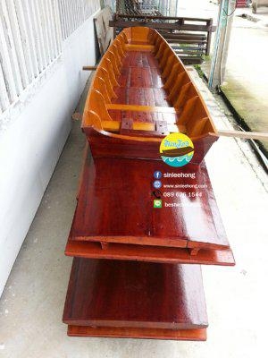 เรือไม้ตะเคียน ยาว 5 เมตร มีแพนเรือ สวยมาก (ส่งทั่วประทศ)