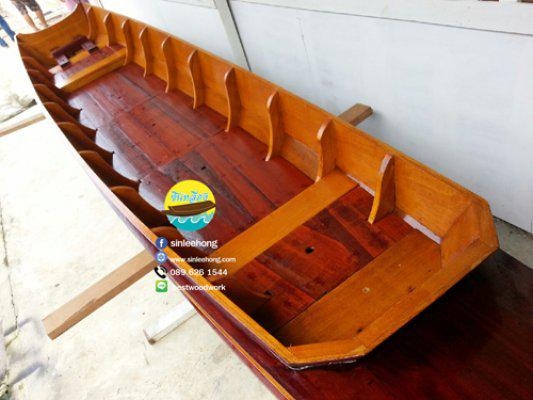 เรือไม้ตะเคียน ยาว 5 เมตร มีแพนเรือ สวยมาก (ส่งทั่วประทศ)