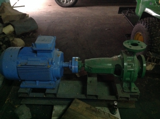 ขายปั้มหอยโข่ง มอเตอร์ 20 แรง พร้อมใช้งาน