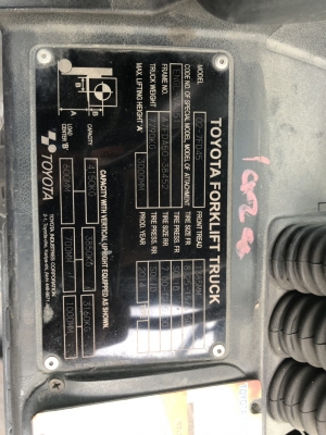 Forklift 4.5t (Toyota) รุ่น7 เสา3เมตร สไลด์งา เครื่อง14z ชั่วโมงการทำงานน้อย toyota สนใจติดต่อ 092-925-5615 / แม็ก 099-126-9911 Forklift 4.5t (Toyota) รุ่น7 เสา3เมตร สไลด์งา เครื่อง14z ชั่วโมงการทำงานน้อย toyota สนใจติดต่อ 092-925-5615 / แม็ก 099-126-9911