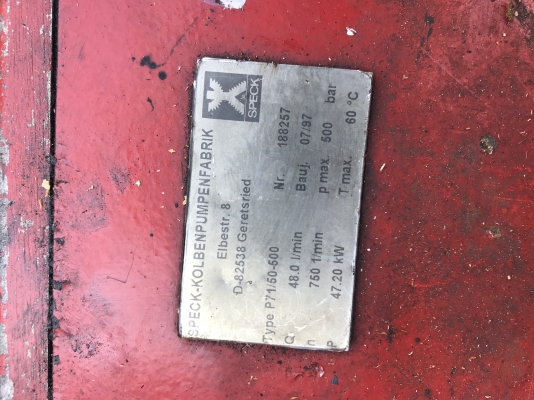 ขาย ปั้มน้ำเเรงดันสูง 500 บาร์ เก่าญี่ปุ่น