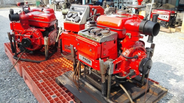 ปั้มน้ำดับเพลิงเก่าญี่ปุ่น TOHATSU FIREPUMP JAPAN เครื่องยนต์ เบนซิน 45 PS ท่อ 3 นิ้ว เข้ามา 4 ตัว ????#ขายตามสภาพ????